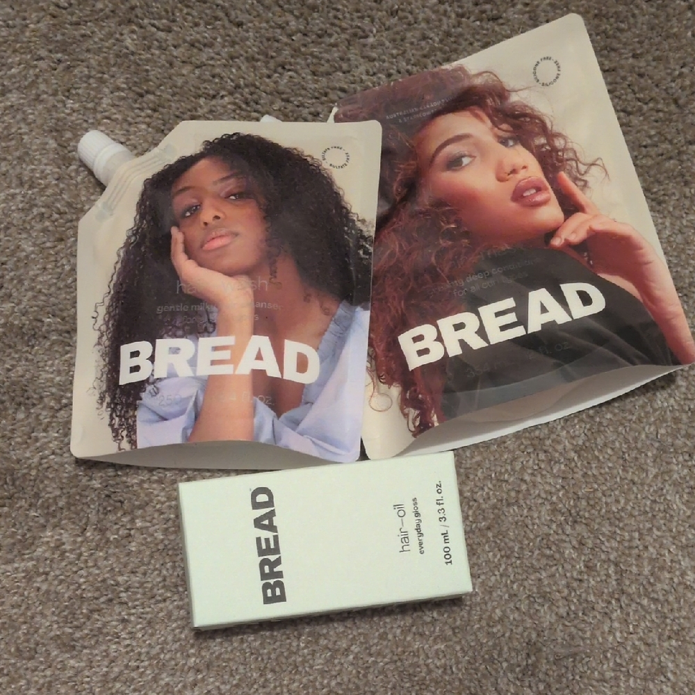BREAD Shampoo, Conditioner, Hair Oil Set